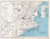 PENZANCE vintage tourist town city plan. Cornwall. WARD LOCK 1966 old map