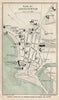 ABERYSTWYTH vintage tourist town city plan. Wales. WARD LOCK 1906 old map
