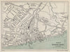 BOGNOR REGIS vintage tourist town city resort plan. Sussex. WARD LOCK 1940 map