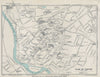 EXETER vintage tourist city town plan. Devon. WARD LOCK 1935 old vintage map
