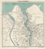 INVERNESS vintage tourist town city plan. Scotland. WARD LOCK 1952 old map