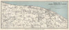 NORFOLK COAST. Cromer & Sheringham environs. Mundesley North Walsham 1931 map