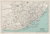 RAMSGATE vintage tourist town city resort plan. Kent. WARD LOCK 1937 old map