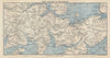 ISLE OF SKYE SOUTH. Kyleakin to the Cuillins. Scotland. WARD LOCK 1950 old map