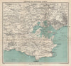 SOUTH-EAST DORSET. Isle of Purbeck Poole Harbour Wareham Bournemouth 1940 map