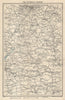 THE COTSWOLDS Gloucester Cheltenham Oxford Bath Cirencester. WARD LOCK 1945 map
