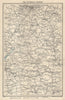 THE COTSWOLDS Gloucester Cheltenham Oxford Bath Cirencester. WARD LOCK 1945 map