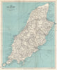 THE ISLE OF MAN vintage tourist map. Douglas Ramsey Peel. WARD LOCK 1962