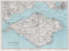 ISLE OF WIGHT showing complete railway network. Cowes Ryde. WARD LOCK 1967 map