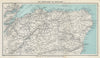 SCOTLAND NORTH-EAST vintage tourist map. Scottish Highlands. WARD LOCK 1934