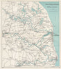 THE NORFOLK BROADS. Great Yarmouth Lowestoft Beccles Norwich. WARD LOCK 1928 map