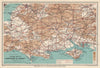 TOURING MAP OF HAMPSHIRE & DORSET. Wiltshire Somerset. WARD LOCK 1939 old