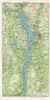 WINDERMERE Lake District Ambleside Hawkshead Cumbria. WARD LOCK 1964 old map