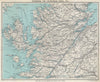 SCOTTISH HIGHLANDS. Caledonia canal Skye Ross & Cromarty. WARD LOCK 1937 map