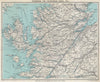SCOTTISH HIGHLANDS. Caledonia canal Skye Ross & Cromarty. WARD LOCK 1937 map