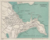 FALMOUTH vintage town/city plan. Cornwall. WARD LOCK 1924 old antique map