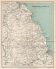 NORTH YORKSHIRE COAST & MOORS. Whitby Scarborough. WARD LOCK 1905 old map
