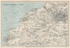 SOMERSET COAST Clevedon Portishead Weston-super-Mare Bristol WARD LOCK 1925 map