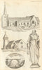 St Mary's Church Wingham Kent Iron Bridge Coalbrookdale St Nicholas Tooting 1792