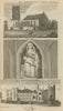 St Mary Magdalene Battlefield Church Shrewsbury Salop. Raby Castle Durham 1792