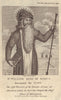 King William I the Lion of Scotland 1165-1214 1794 old antique print picture