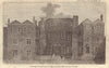 Challoner or Oliver Cromwell's House, Clerkenwell Close, London 1794 old print
