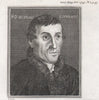 Nicolaus Copernicus from a picture of the Royal Society. Astronomy 1797 print