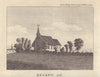View of St Peter's Church, Selsey, Sussex. SMALL 1797 old antique print