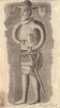 Statue of Sir Harbord Herrice in Terregles Church, Dumfries, Scotland 1797