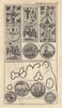 Carvings Archbishop Warham house Canterbury Fairy rings. Nuremberg counters 1798