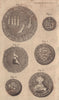 Becket's murder Arbroath town seal, Scotland. Exeter custom seal, Devon 1802