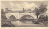 Bridge and Causeway & Dorchester Abbey, Dorchester-on-Thames, Oxfordshire 1816