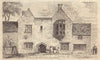 The Manor House, Newland, Sherborne, inhabited by Mr Beale. Dorset 1818 print