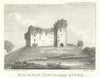 View of the Remains of Kilcolman Castle, County Cork. Ireland 1818 old print