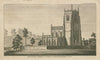 North west view of Holy Trinity Chapel, Staunton Harold, Leicestershire 1819
