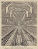 Westminster Hall George IV Coronation banquet 1821, London 1821 old print