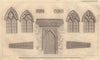 Windows & doorway at Wytham Abbey, Berks removed from Cumnor Place, Oxon 1821