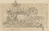 Wyatt's proposed monument to the memory of George III, London 1822 old print