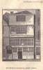 Litchfield. Tickells Entire. Old house in Leadenhall Street, London 1826 print