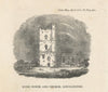 Kyme Tower and St Mary & All Saints Church view, South Kyme, Lincolnshire 1826