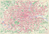 London Transport - London Buses map & list of routes. PENROSE #2 1971 old
