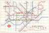 LONDON UNDERGROUND tube map plan. Victoria Line. Strand closed. GARBUTT #2 1974