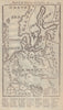 Map of Germany and Sweden, &c. GENTLEMAN'S MAGAZINE 1741 old antique chart