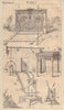 A Machine for drawing in perspective. A Pump. A Dial. A Dumb Bell 1746 print