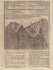 The Section of Mount Vesuvius, as if cut thro's its Summit. Italy 1747 print