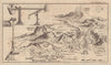 Northern Fells, Lake District. Blencathra Saddleback Skiddaw. GENTS MAG 1747 map