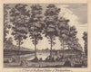 The Royal Palace of Fontainbleau. Fontainebleau, Seine-et-Marne 1750 old print