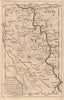The Rhine between Wesel & Duseldorf… Duisburg Dusseldorf. GENTS MAG 1758 map