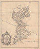 A Map of the New Continent… Americas. Western Hemisphere. GIBSON 1758 old