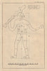 Cerne Abbas Giant, Dorset. Chalk hill figure. GENTS MAG 1764 old antique print